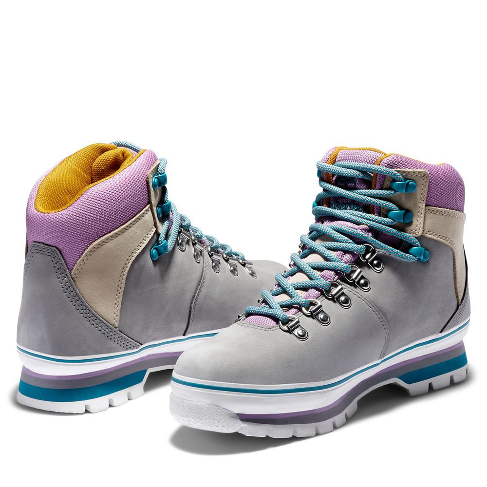 Timberland Αθλητικα Παπουτσια Γυναικεια Γκρι - Euro Hiker Mixed-Media Waterproof Boots - Greece 2843